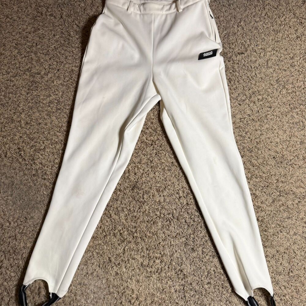 ASOS Women's 4505 Skinny Ski Snow Stirrup Pants Trousers White Size UK 12 US 8